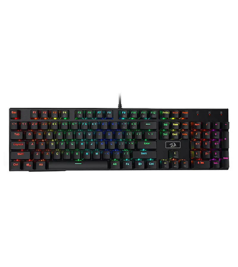 کیبورد مکانیکال گیمینگ ردراگون Devarajas K556 RGB Brown Switch